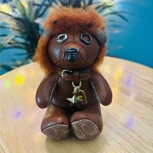 Coach Rare Dorothy Lion Leather Bear Bag Charm
